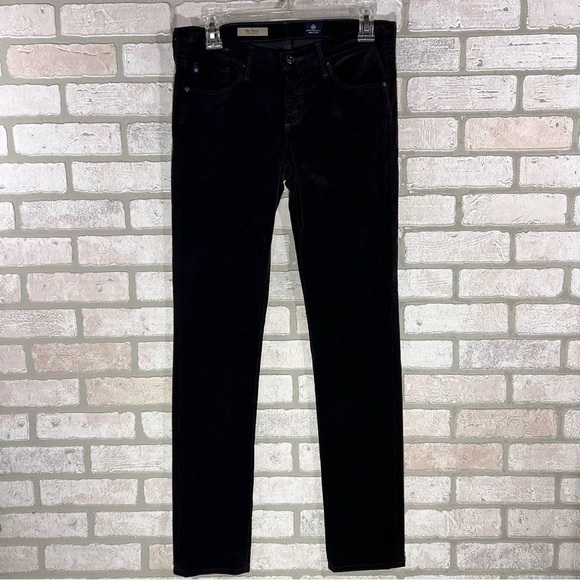 Ag NWT The Stevie Slim Straight Corduroy Jeans in Dark Charcoal Size 27 - Picture 2 of 8